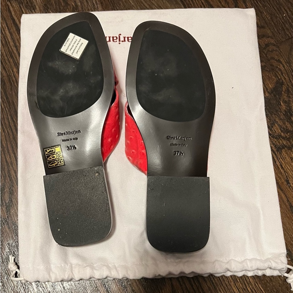 Sies Marjan Pink Cassie 20 Velvet Sandals, 37.5 - Picture 6 of 6
